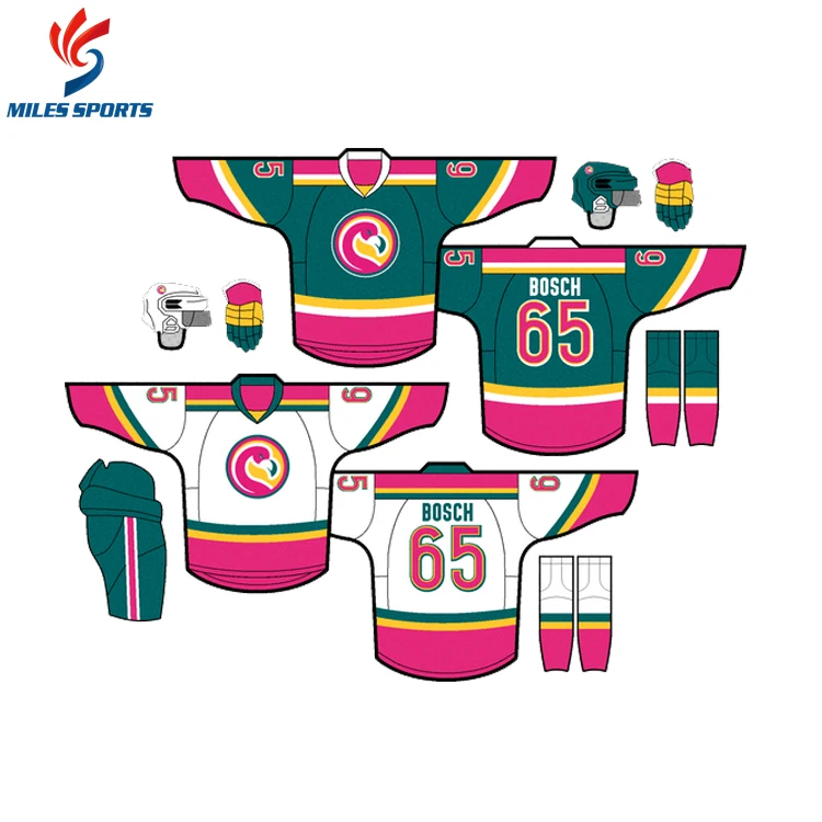 
custom pro sublimation print gum patch goalie polyester college team lace up neck fight strap reversible ice hockey jerseys 