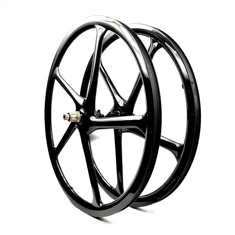 Велосипедные колеса 700c MTB из углеродного волокна с 6-болтовым колесом и 5-спицевым для дисковой тормозной системы BMX тип обода магниевого сплава