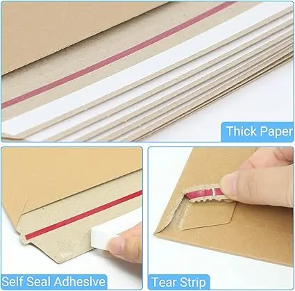 Custom packaging envelope Kraft Cardboard Envelopes kraft paper envelope packaging for CD Photos Document
