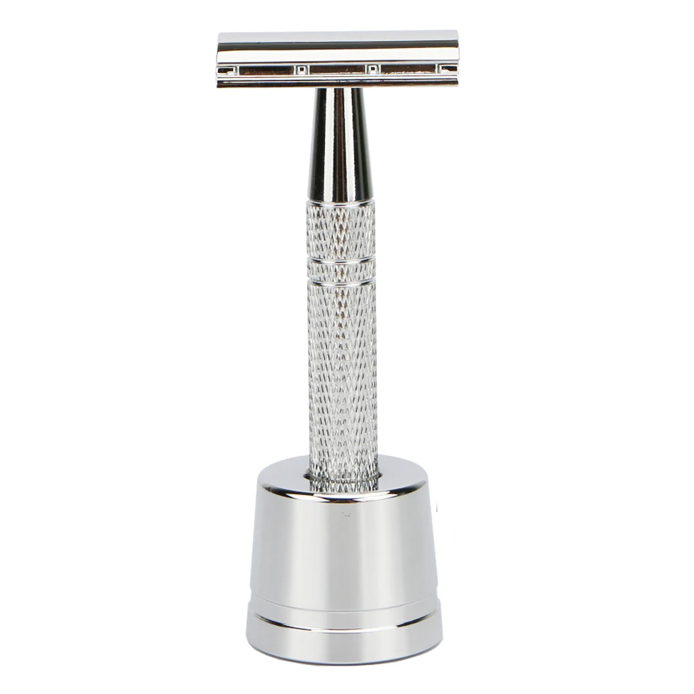 No Waste Metal Safety Razor Classic Double Edge Safety Razor Stainless Steel Razor Blade for Men Shaving