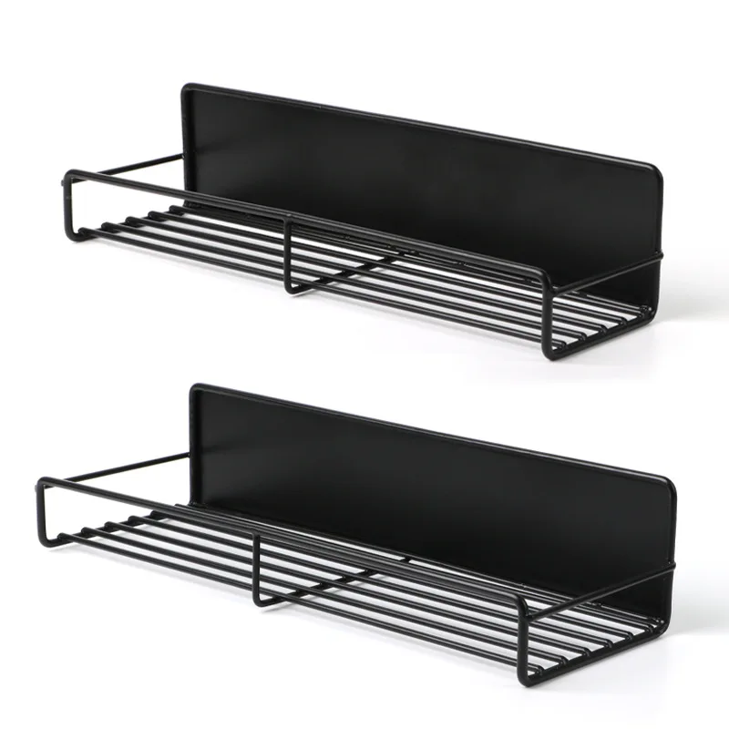 Magnetic absorption seasoning rack refrigerator perforation-free seasoning rack wall mounted metal Spice rack