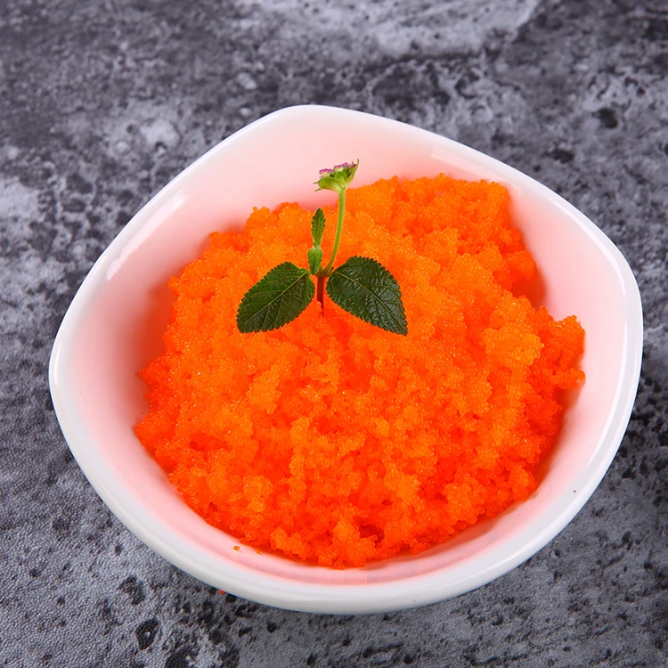 China manufacturer frozen masago seasoned capelin roe flavor