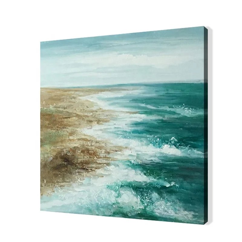 Gray Background Wood Bridge Handpaint Acrylic Oil Painting On Canvas Wall Decoration