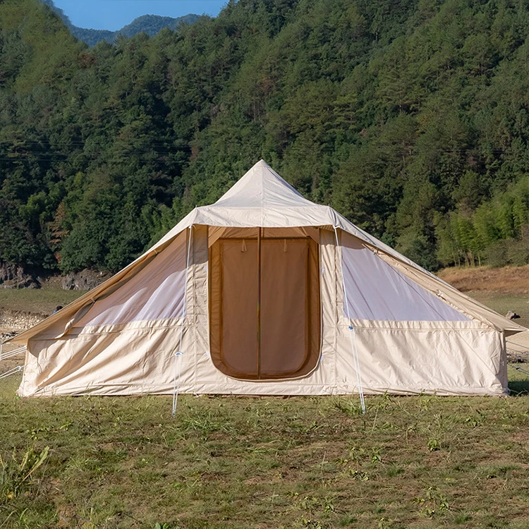 Manufacture cotton Curt  Outdoor Waterproof Portable Luxury Camping Tent  Dome Outdoor Tent Wedding party