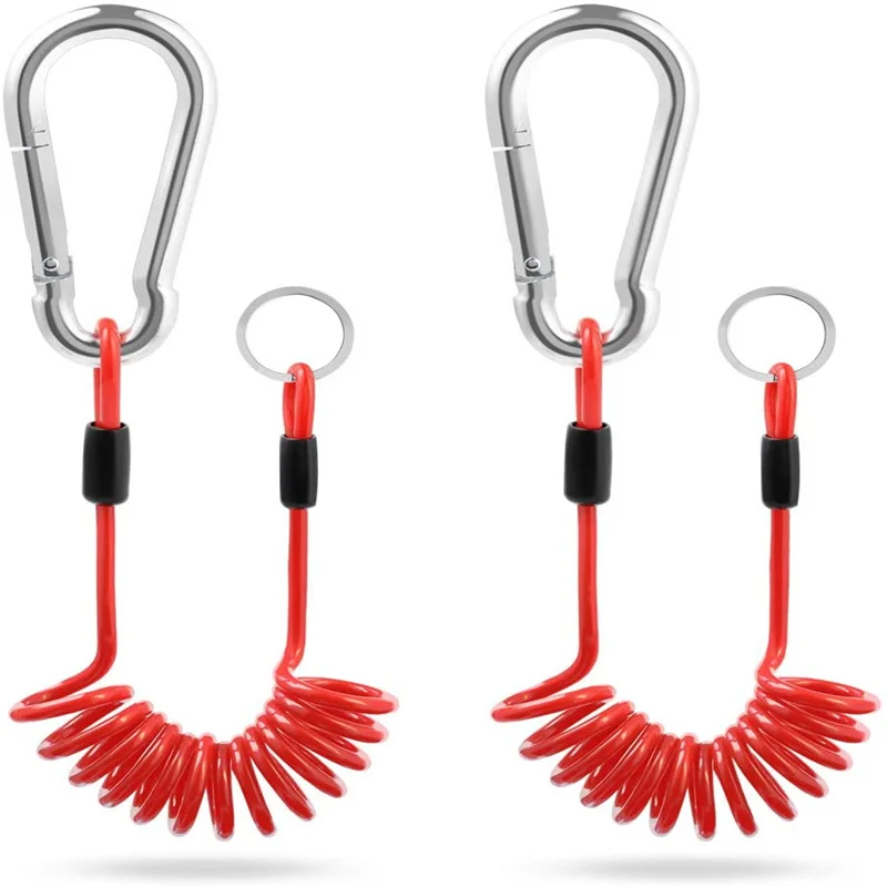 
4ft Trailer Towing Cable Lanyard Safety Cord for RV Trailer,2Pack 