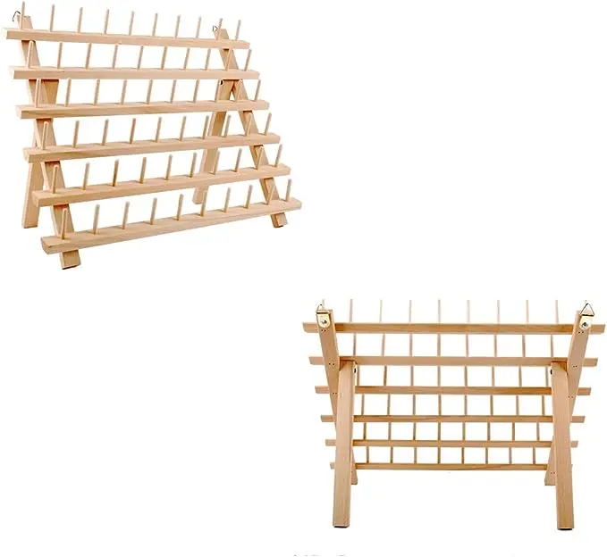 Swimming Pool Wood Thread Holder Sewing and Embroidery Thread Holder and Finisher Thread Holder with Hook