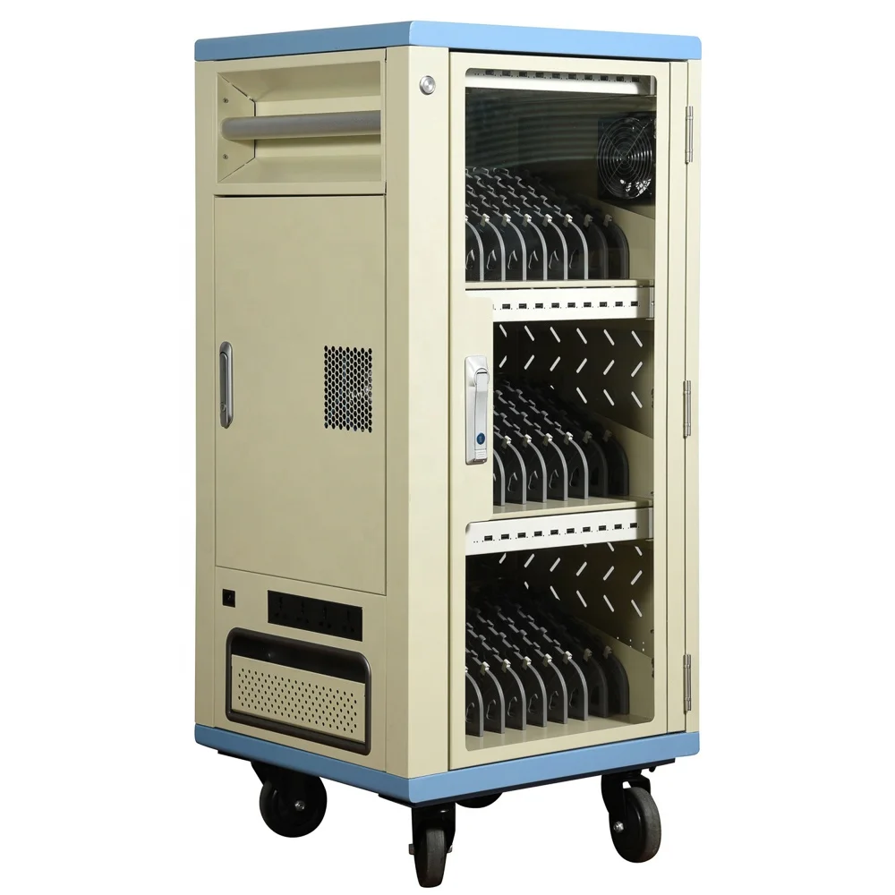 30 Slots Type C 15W,45W,60W PD Fast Charging Tablet Charging Trolley