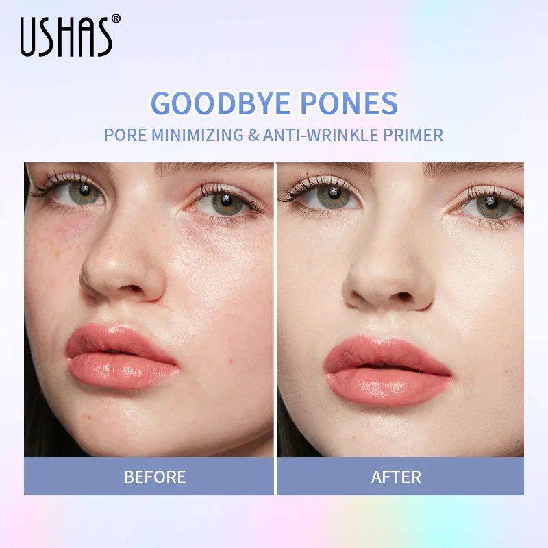 USHAS Smooth Face Brighten Makeup Skin Invisible Pores Concealer, Primer Make Up Shrink Pore Primer Base