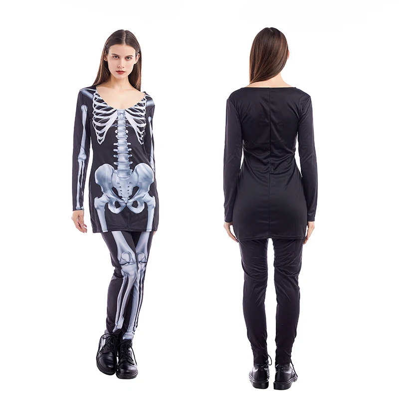 Carnival Halloween Costumes for Women Plus Size Sexy Skull Skeleton Monster Demon Ghost Scary adult Masquerade Fancy Cosplay