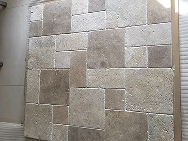 Modern Outdoor Patio Flagstone Paving Slabs Cheap Yellow Irregular Slate Stepping Stones Natural Stone Tile Mesh Brick Mat