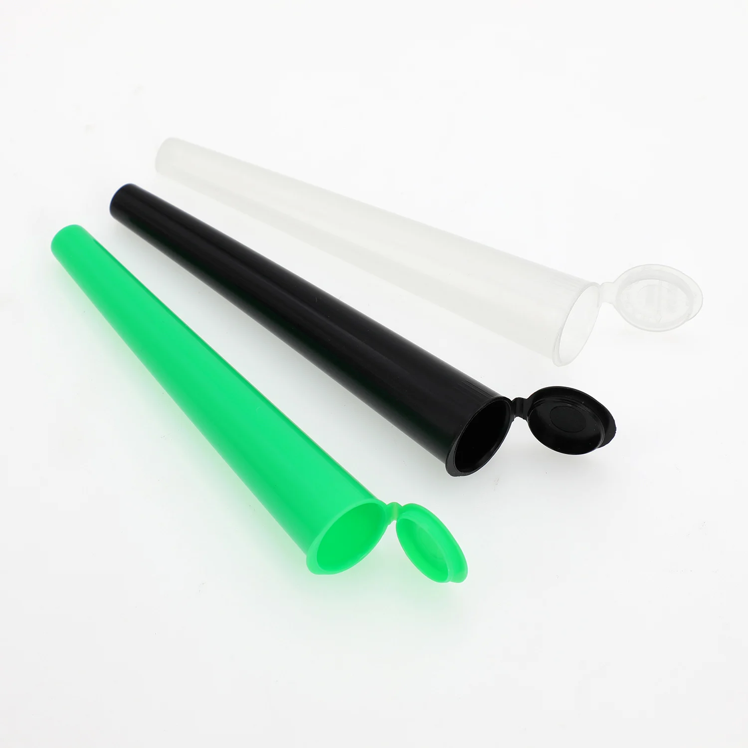 19*116mm 19* 120 19*98mm Child Resistant Plastic Tute, Custom Color/Logo/Size Plastic Black/White Tube for Packaging Roll