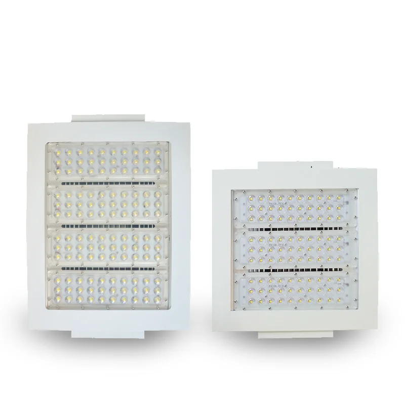 Outdoor Aluminum 5 Year Warranty LED Canopy Light Gas Stations Petrol Station Outdoor Ceiling IP65 100W 200W 300W 400W Options