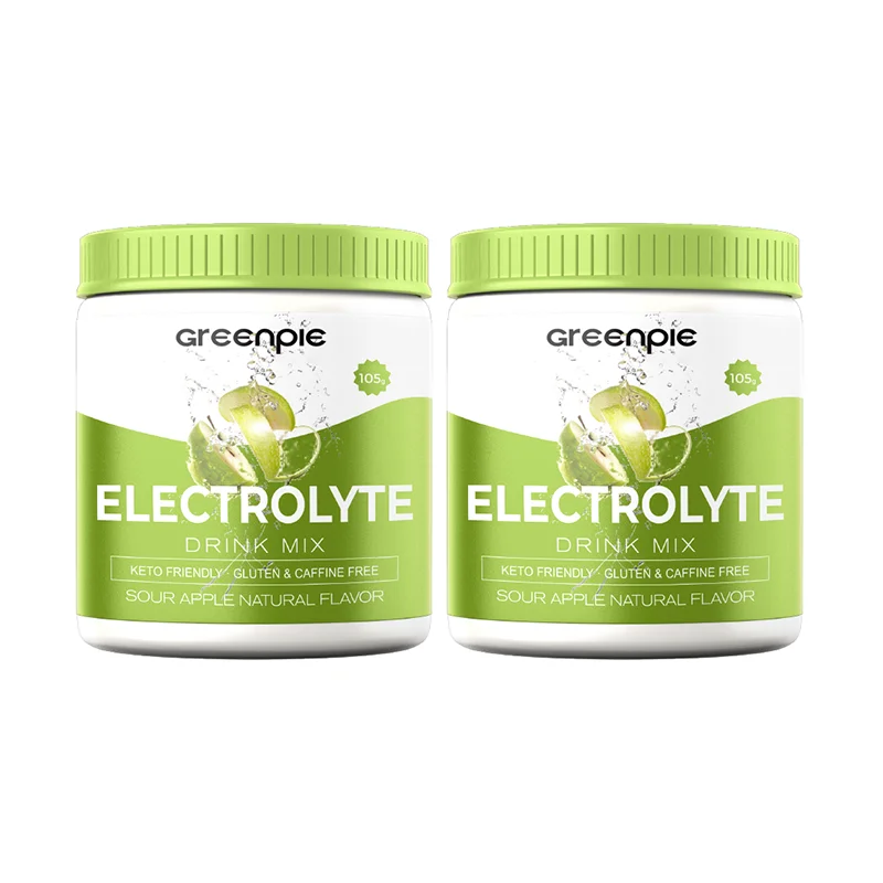 Greenpie Sports No Sugar Electrolytes Hydration Drink Post Workout Supplement Mix Recovery Powder
