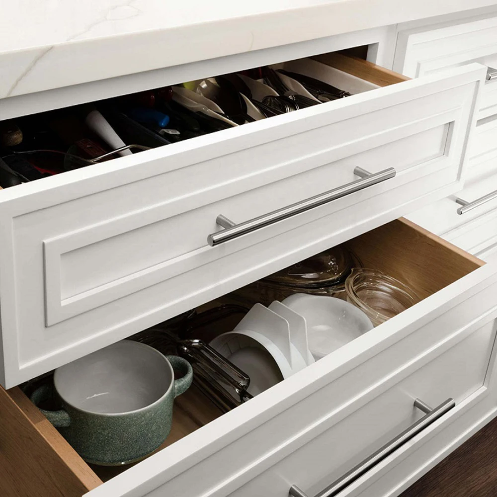 Modern Style Solid Wood Painted Kitchen Cabinets Ready Assemble Modular Design American Apartments Including Plywood MDF Hinge