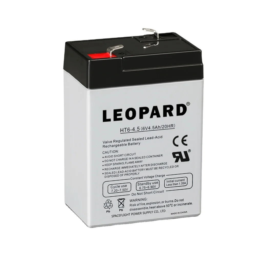 LEOPARD UPS EPS high quality 6v 4.5ah lead acid battery for Power backup
