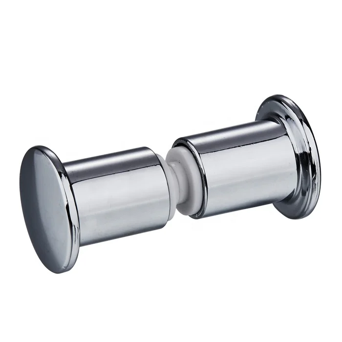 Round zinc alloy zamak shower sliding glass door knob handle shower room hardware accessories China factory price