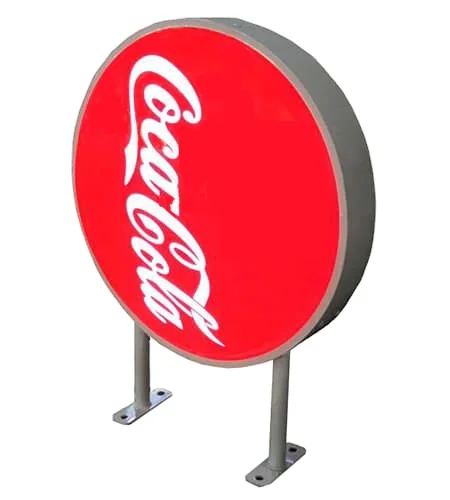 Round Light Box Sign Outdoor Single-sided Led Light Box For Advertising Display