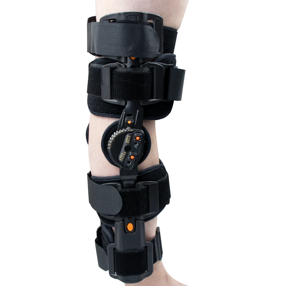 Professional Orthopedic Hinged Orthosis Adjustable Medical Fracture Leg Support Brace