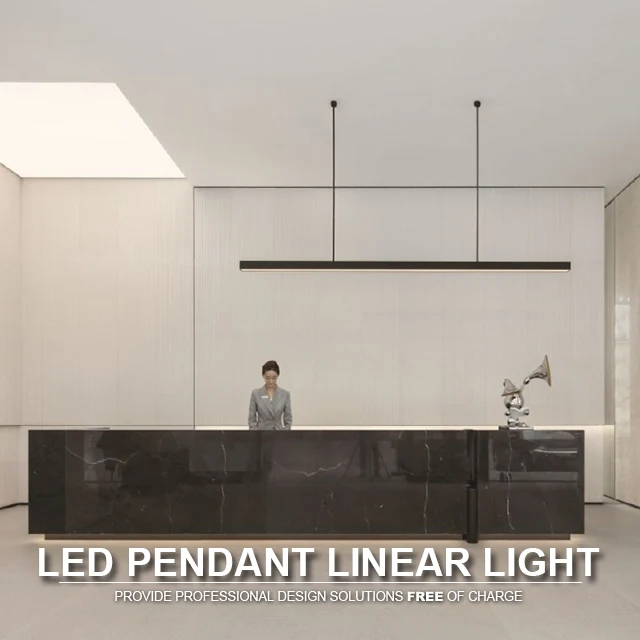 Modern Creative design LED pendant mount nordic linear light fixture