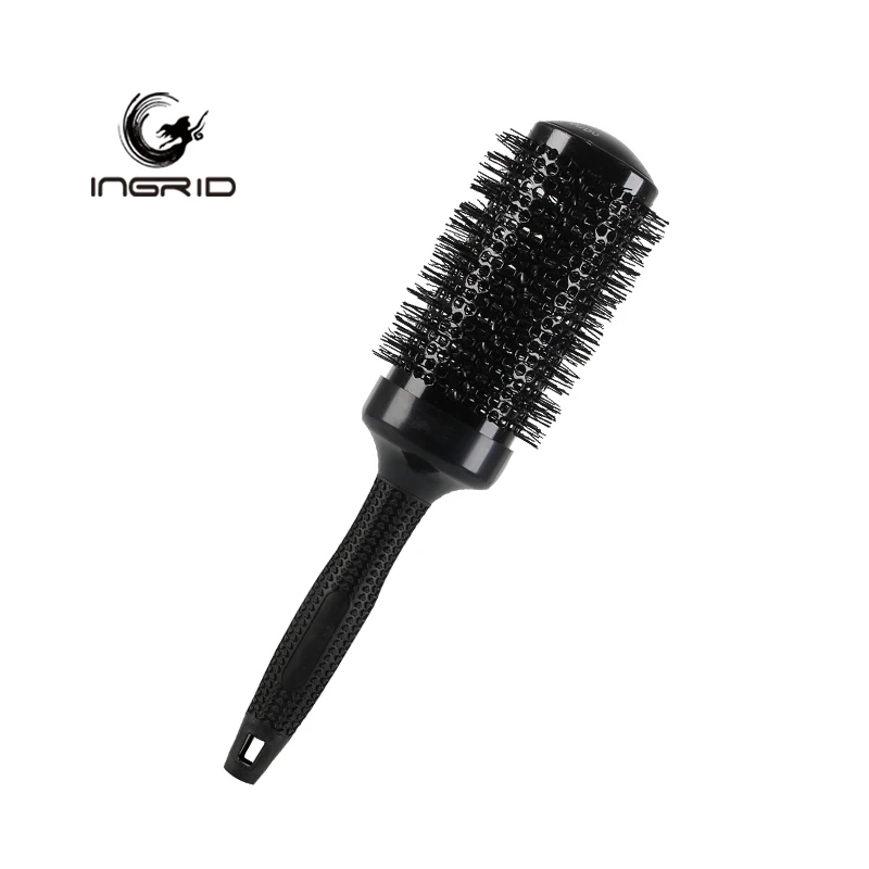 Professional Hairdressing Tool Aluminum Tube Hair comb ionic hair drying brush Ceramic and ion round Thermal hair brush