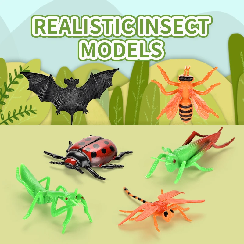 Excellent quality Realistic Insects bug figures Model Animal Toys for Kids