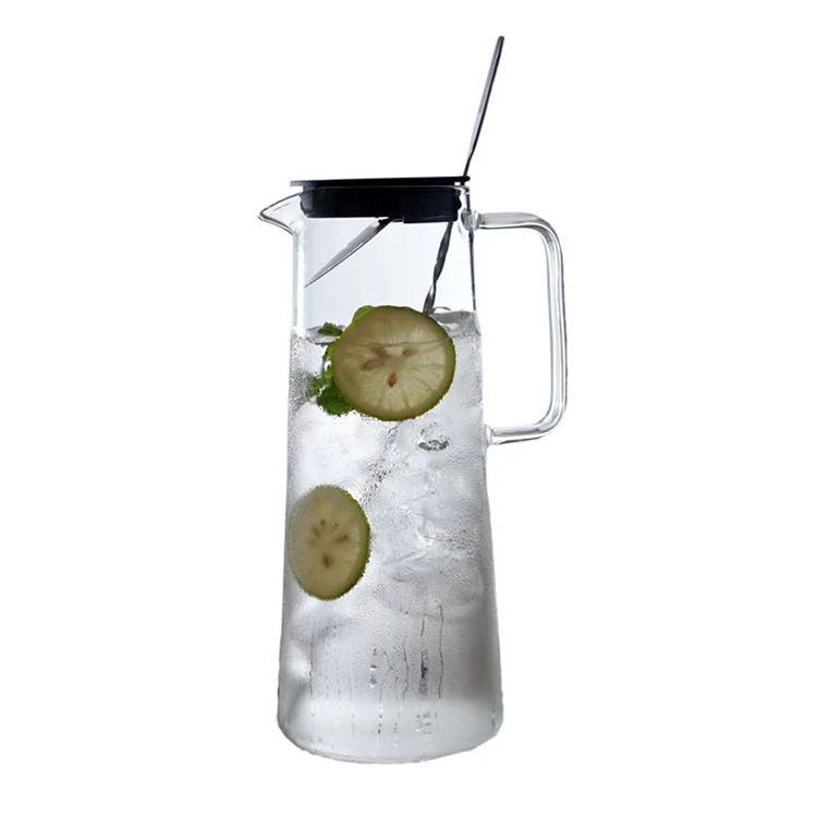 1600ml 2000ml High Capacity Glass Tea Pot Heat Resistant High Borosilicate