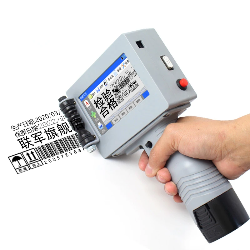 Lianjun Hot Sale Continuous Handheld Inkjet Printer Online Expiry Date Batch Code Time Serial Number Marking Coding Machine