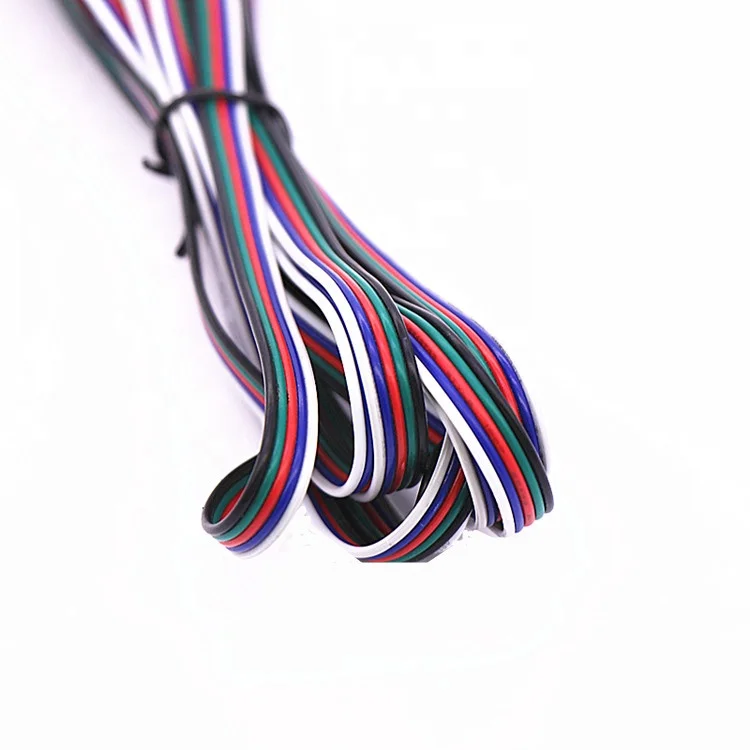 Высокое качество 22AWG 20AWG 18AWG 2PIN 4PIN 5PIN RGB провода для 5050 LED красочный свет