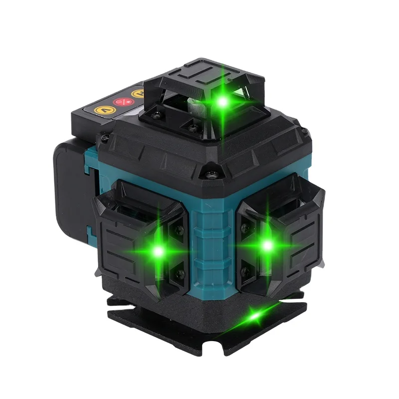 High quality self leveling rotary 360 cross beam green 4d laser level 16 lines prices with kit