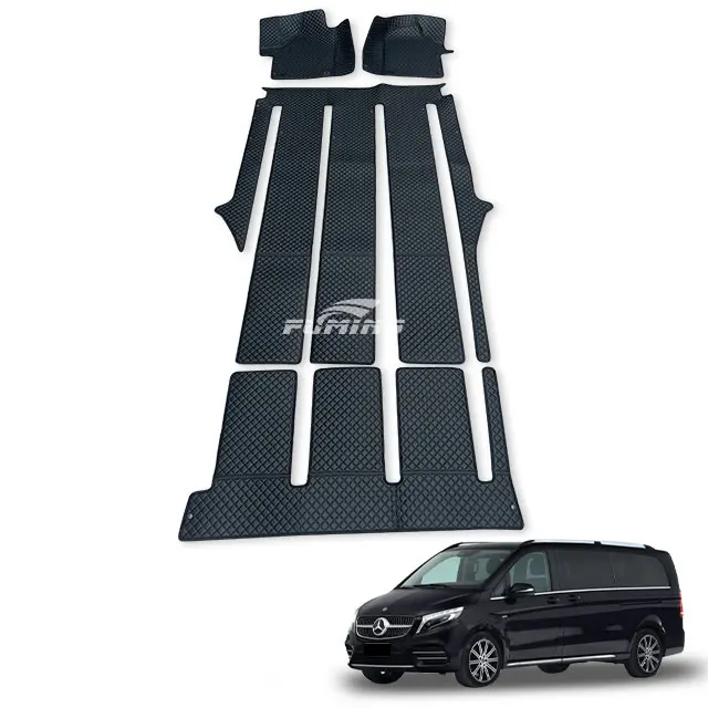 For Mercedes Benz Interior Upgrade Special Full Car Modification Double-Layer Floor Mat Carpet Business Car Rear Position