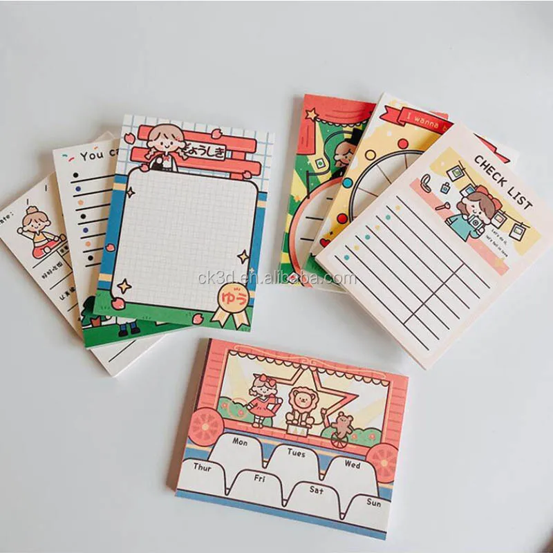 Logo printed cheap to do list writing promotional mini small notepad