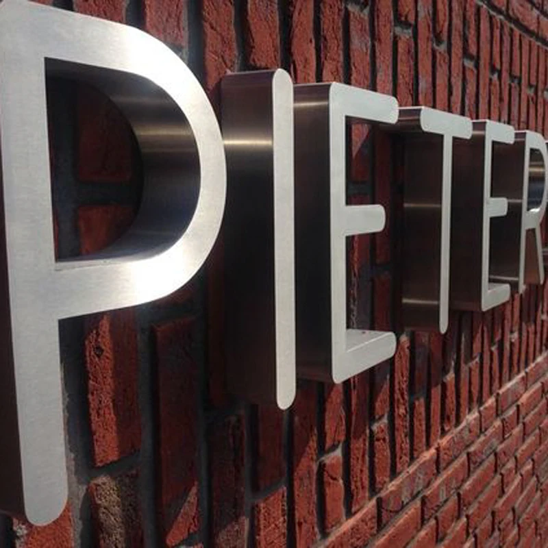 Xizheng Factory Wall Mounted Stainless Steel Metal Address  Signage