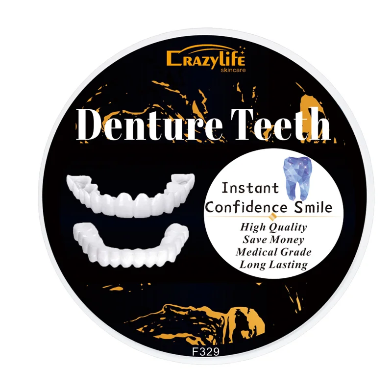 Factory Stock Teeth Veneers Whitening Dentures Imitation Braces Temporary False Teeth Cover Denture Braces Perfect Smile Veneers