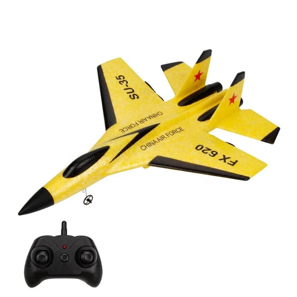 Best Quality FX620 SU35 Fighter Plane EPP Foam RC Glider Aircraft Remote Radio Control Toys with LED Light