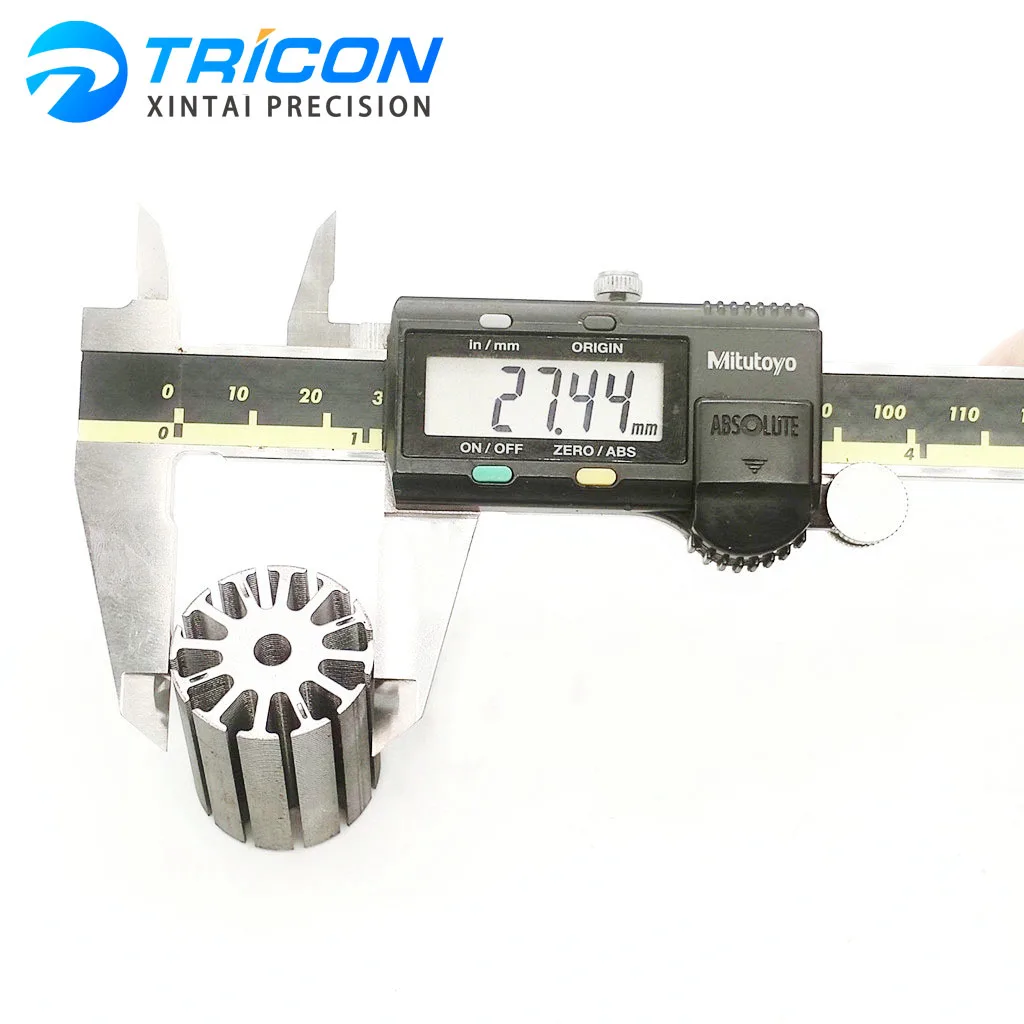 Factory custom processing rotor chip production power tool motor 27.4mm DC rotor chip metal motor chip parts