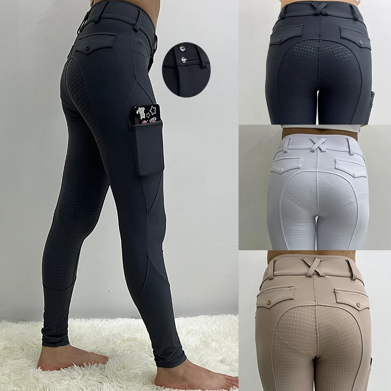 Новые женские брюки на молнии для верховой езды быстросохнущие бриджи спортивная одежда силиконовое оборудование с