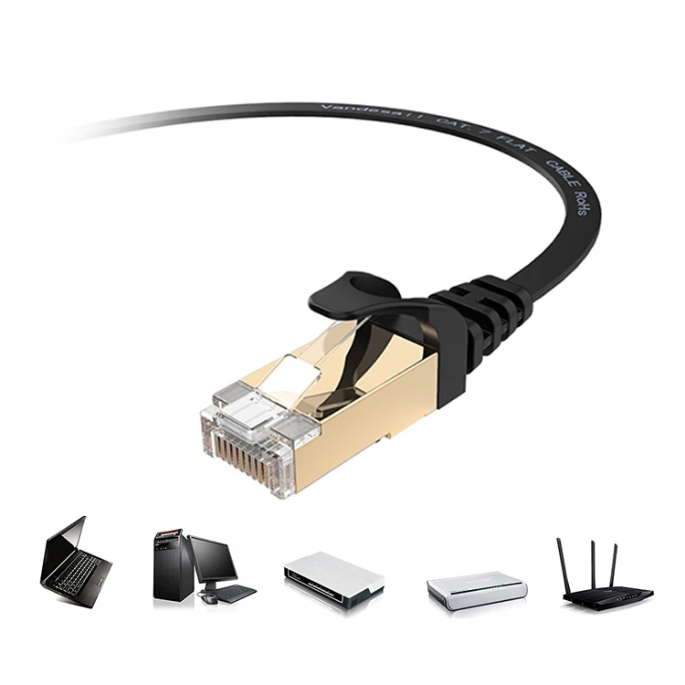 Экранированный плоский сетевой кабель Cat.7, 1/5/15/25 футов, тонкий плоский кабель STP Cat 7, ROHS, 305 м, 1 м, 2 м, 5 м, 3 м, 10 м, FTP, UTP, SFTP, cat7, cat8