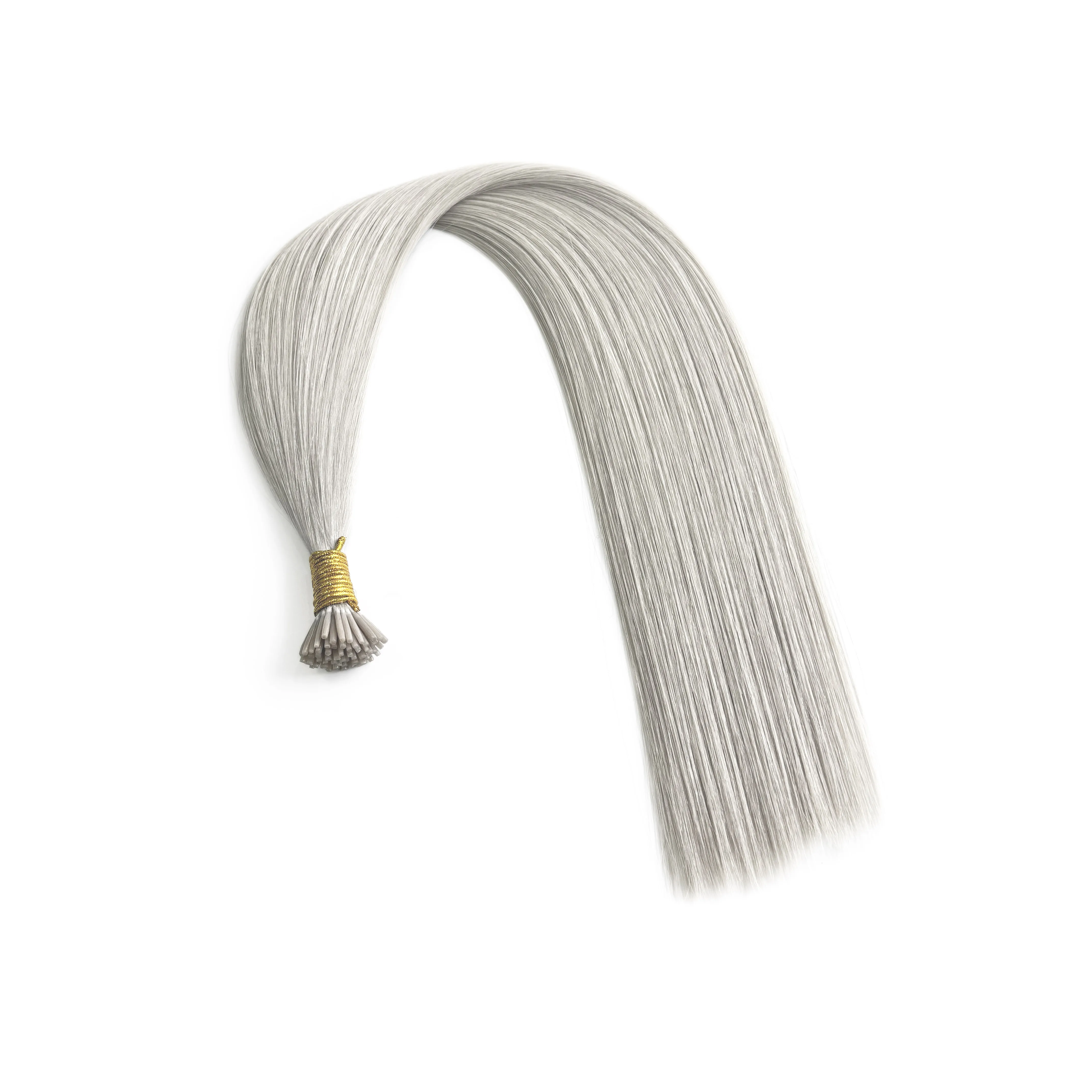 12A Grade Virgin Hair I Tip Cuticle Intact Double Drawn Human Hair Extension Remy Russian Hair The Whitest Blonde add volume