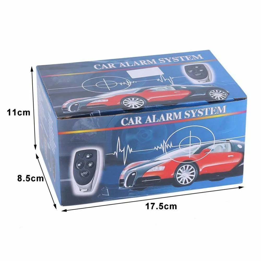 Hot selling 12V Universal Car Alarm System Remote Control Central Door Locking Keyless Safety Kit Anti-theft device wholesale