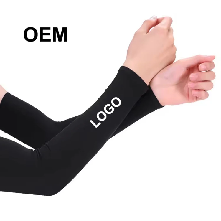 Custom Sports UV Unisex Adult Fishing Cycling Blank Arm Sleeves Sun Protection Breathable Compression Arm Sleeves