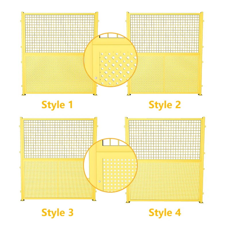 Wholesale sale workshop isolation net warehouse equipment punching plate fence  moved perforated metal mesh fencing