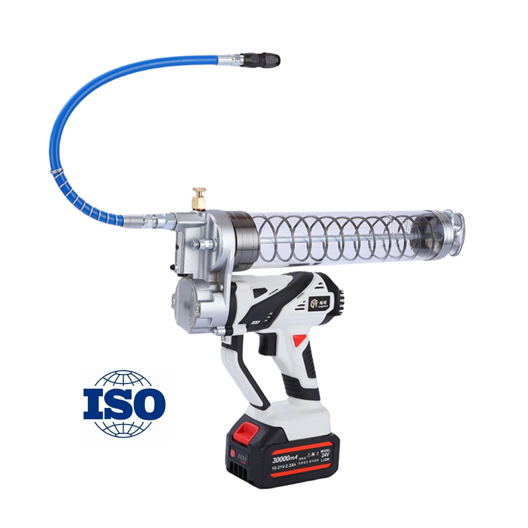 CE Certificate 24V Electric Grease Gun Battery 900cc Efficient Low Consumption 30000mA EU US Hotsale