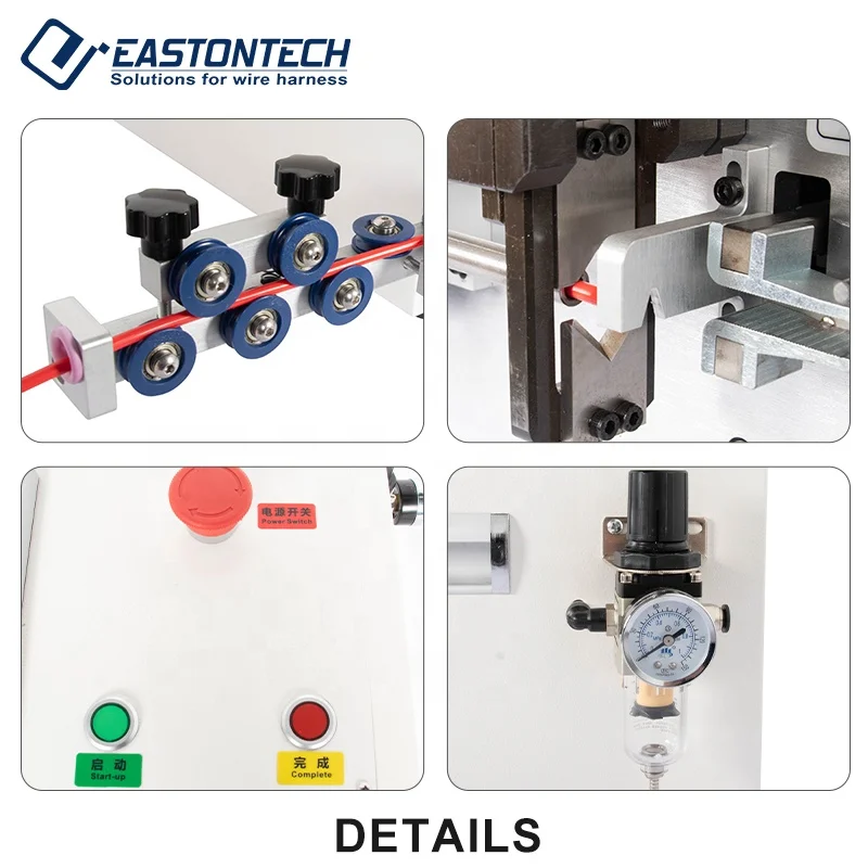 EW-08A fully automatic 6mm2 wire cutting stripping and bending machine copper wire bending machinery