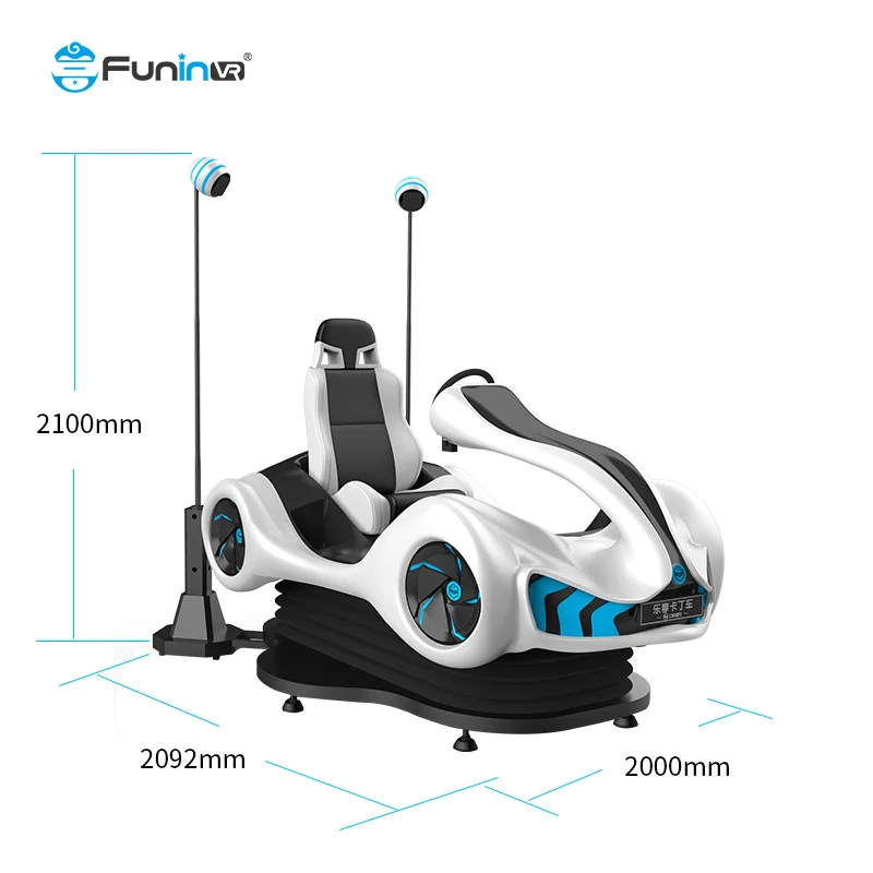 
Earn Money Quickly! VR Racing Kart 9d Vr Simulator Dynamic Platform VR Game machine 