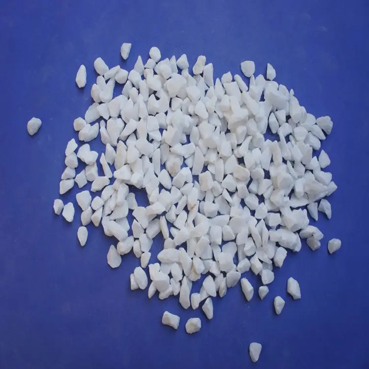 White Color Marble Chips and Pea Gravel / Different Grades of Gravel Stone Different Sizes