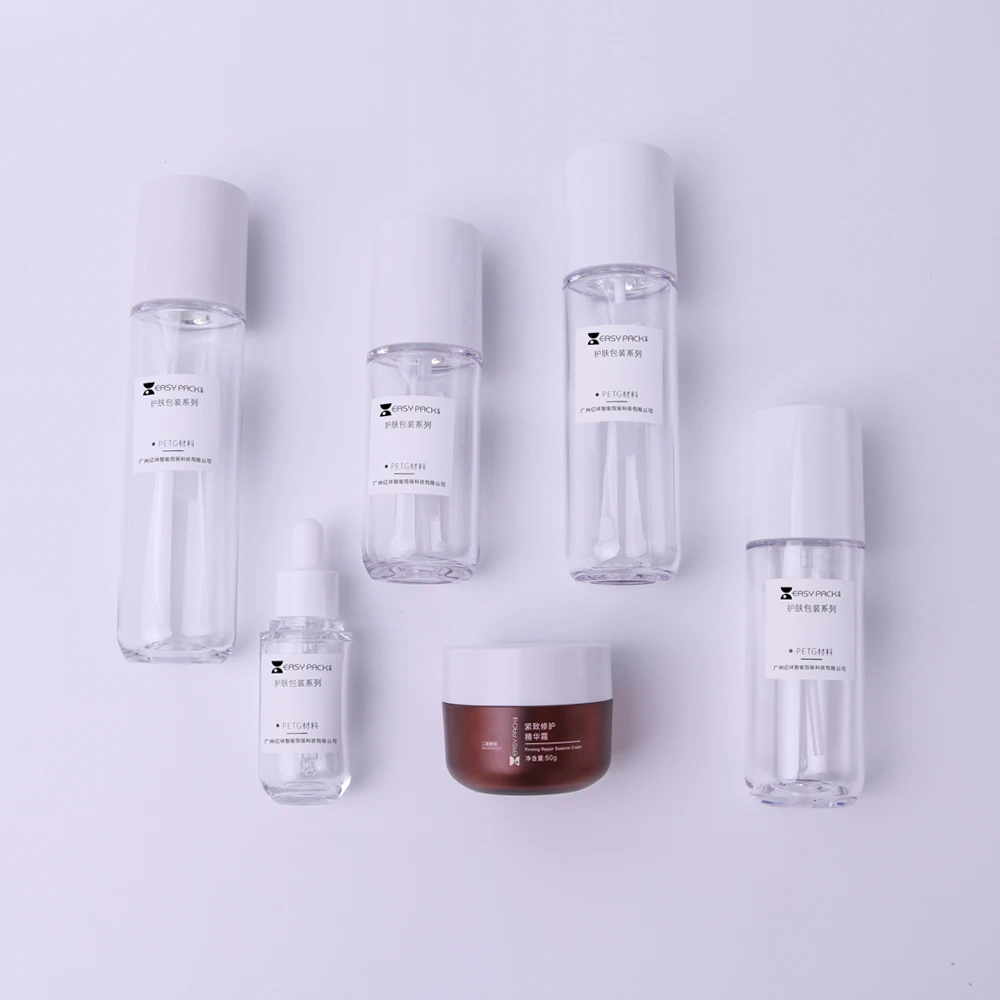 Wholesale 50g 30ml 80ml 100ml 120ml 150ml Plastic Lotion Pump Bottle Packaging Face Serum Cosmetics Bottles and Jars