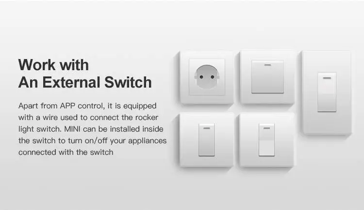New for hotel 10A Wireless WiFi Light Sonoff mini series Products on sale popular style Product support ewelkin app sonoff DIY