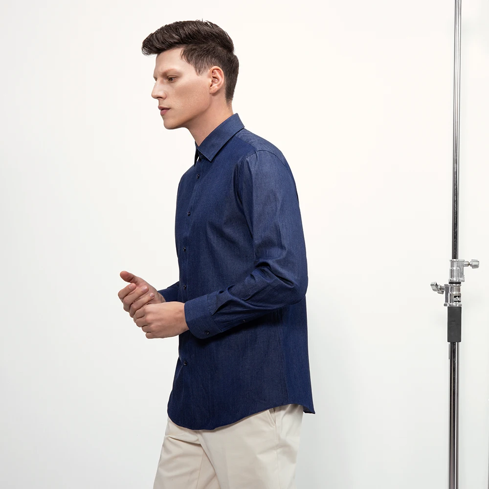 
 Мужская классическая приталенная рубашка Kutesmart, строгая тренировочная рубашка в клетку  