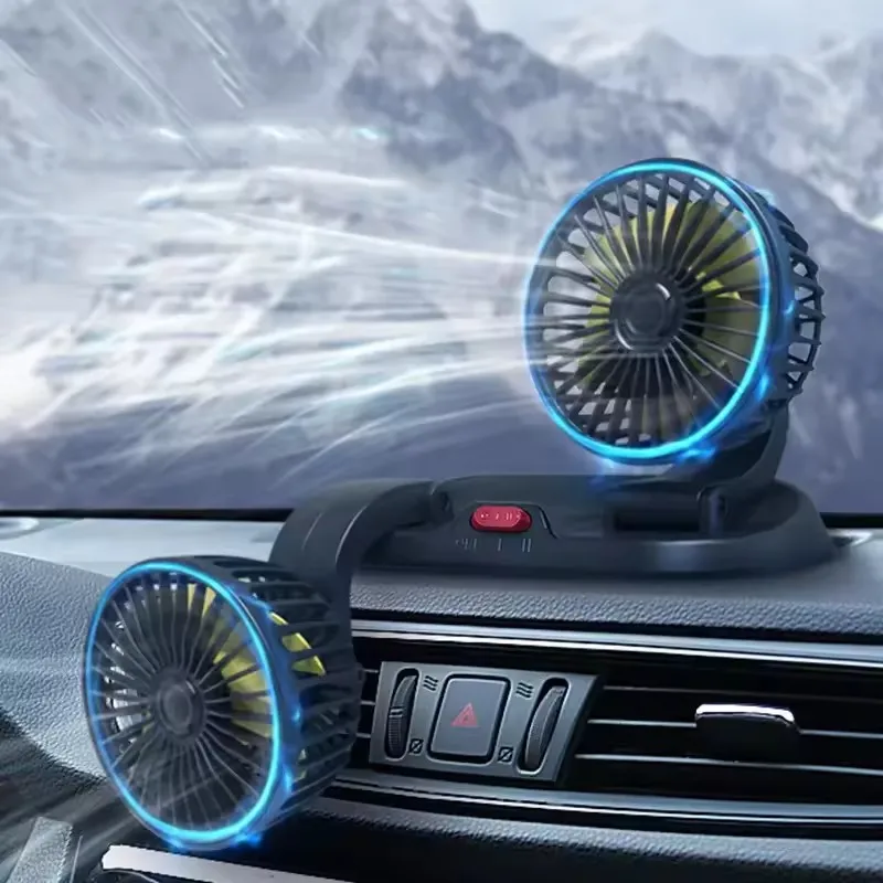 24v Large Truck Fan Essential Refrigeration Machine for Summer 360 Degree Rotatable Cooling Fan