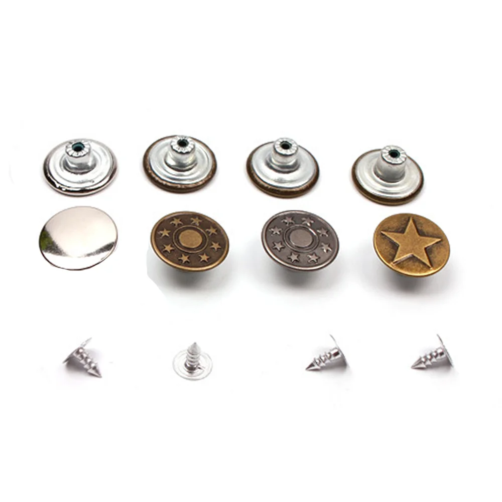Customized Design Classic Embossed Shank Button High Quality Zinc Alloy Round Sustainabl Buttons